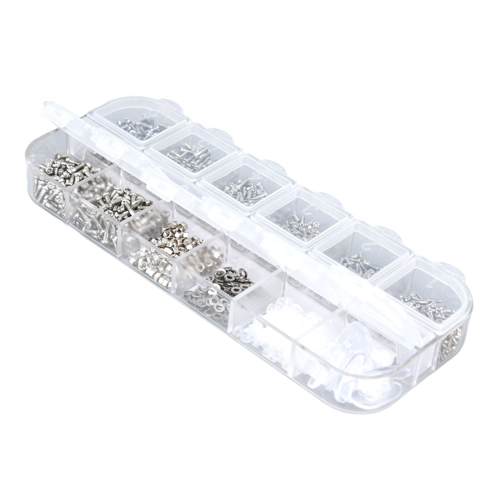 Glasses Repair Kit Eyeglass Screws Set with Nut Screwdriver Tweezer for Cellphone Tablet Watch Clock Glasses V1294-YM0523-3117210251911