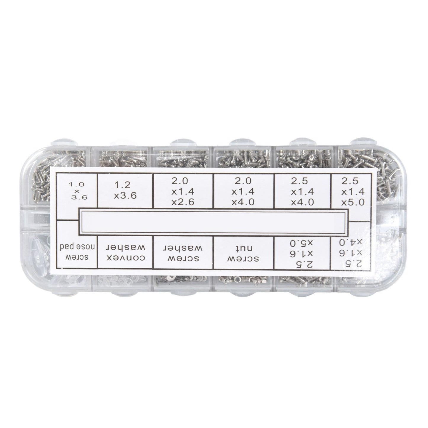 Glasses Repair Kit Eyeglass Screws Set with Nut Screwdriver Tweezer for Cellphone Tablet Watch Clock Glasses V1294-YM0523-3117210251911
