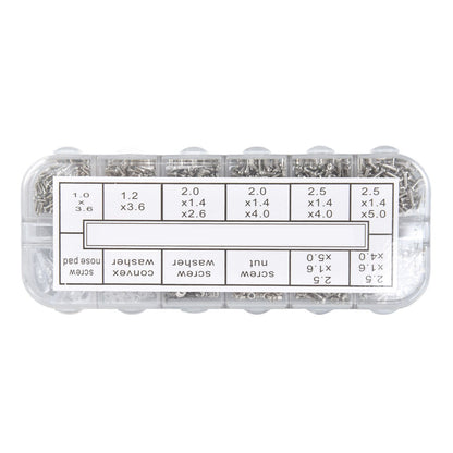 Glasses Repair Kit Eyeglass Screws Set with Nut Screwdriver Tweezer for Cellphone Tablet Watch Clock Glasses V1294-YM0523-3117210251911