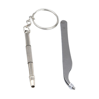 Glasses Repair Kit Eyeglass Screws Set with Nut Screwdriver Tweezer for Cellphone Tablet Watch Clock Glasses V1294-YM0523-3117210251911