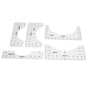 T Shirt Ruler Reusable PVC Shirt Guide Ruler Round Neck Alignment Ruler for Household Office V1294-YM0523-3117210252611