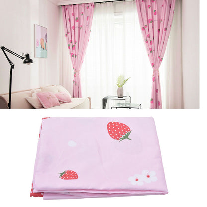 Strawberry Window Curtain Filter Light Pink Shading Curtain Cloth for Living Room Bedroom V1294-YM0523-3117210254211