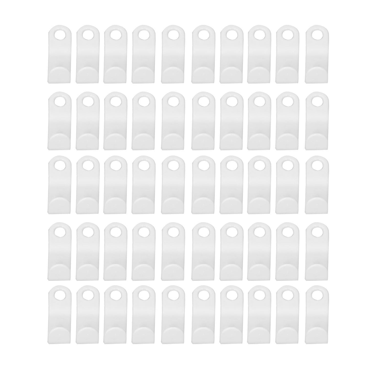 50Pcs Clothes Hanger Hook Strong Odorless Light Weight White Thickened Hanger Connection Hook V1294-YM0523-3117210254511