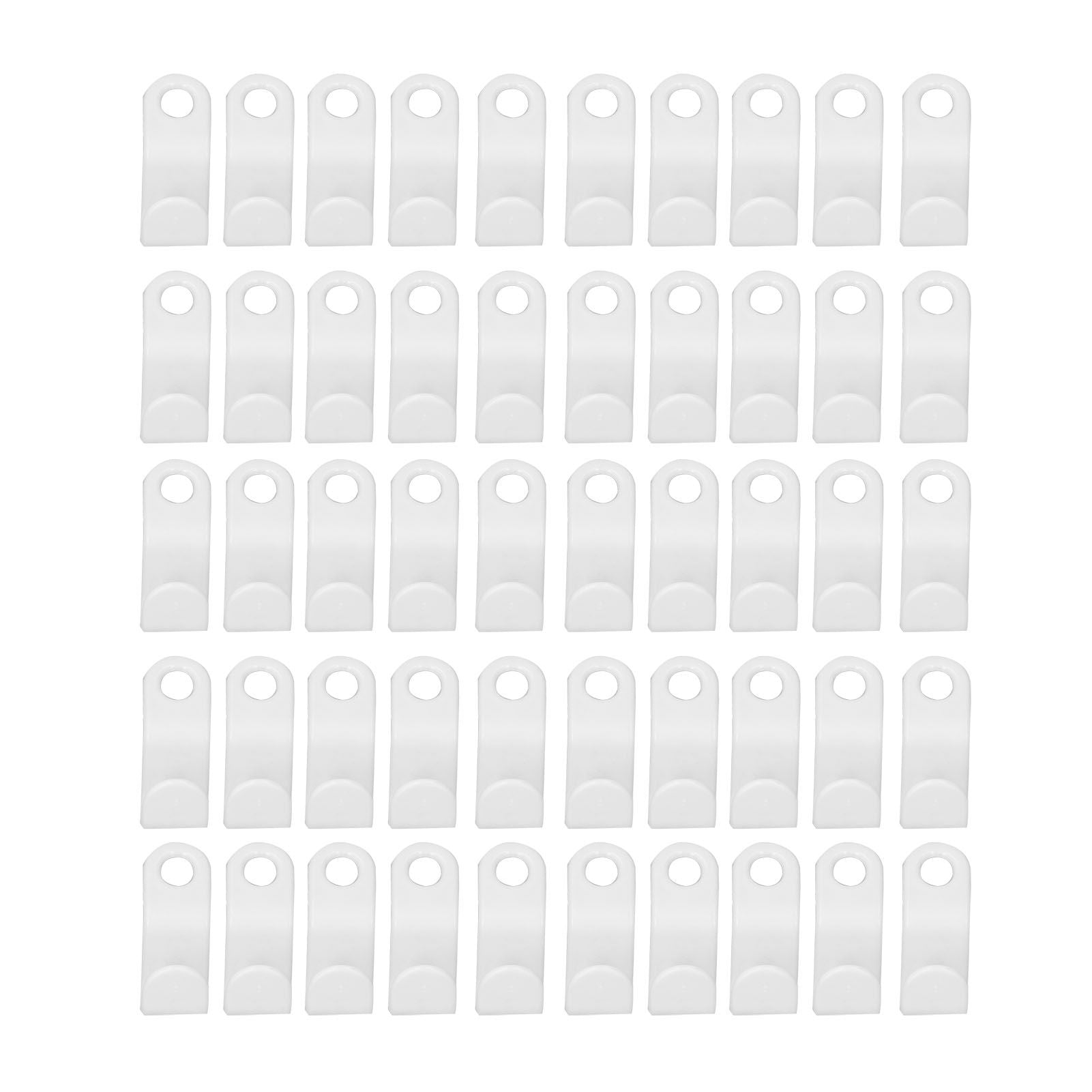 50Pcs Clothes Hanger Hook Strong Odorless Light Weight White Thickened Hanger Connection Hook V1294-YM0523-3117210254511