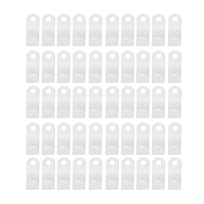 50Pcs Clothes Hanger Hook Strong Odorless Light Weight White Thickened Hanger Connection Hook V1294-YM0523-3117210254511