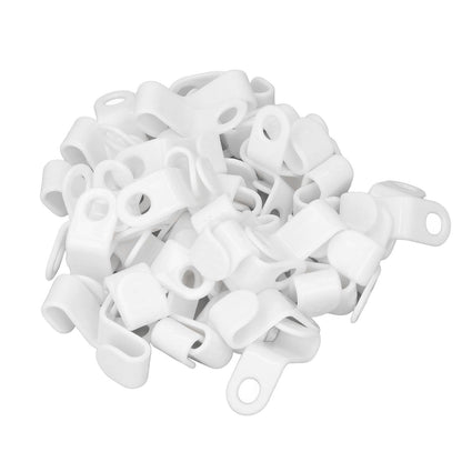 50Pcs Clothes Hanger Hook Strong Odorless Light Weight White Thickened Hanger Connection Hook V1294-YM0523-3117210254511