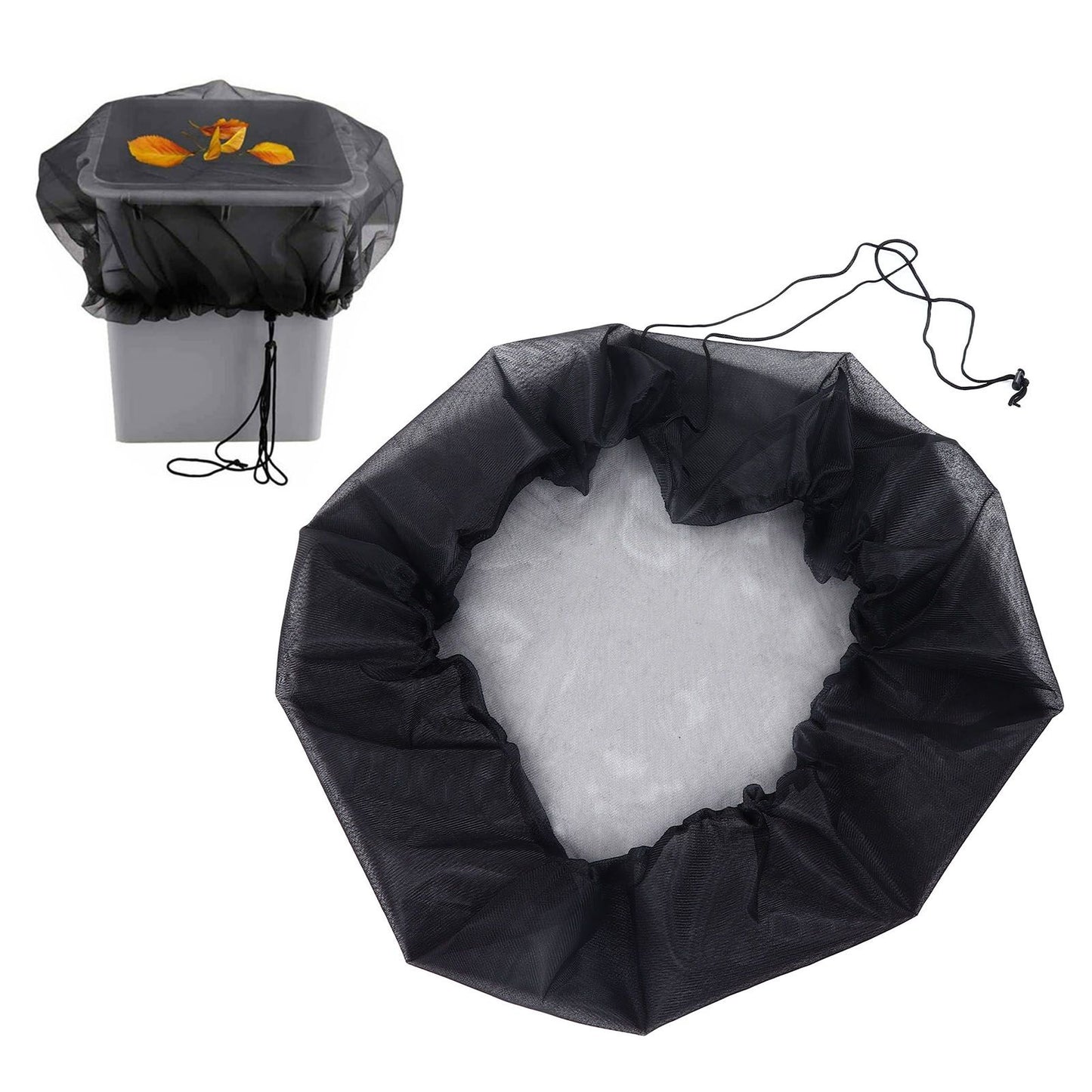 Rain Barrel Mesh Cover Outdoor Water Collection Bucket Protector Screen Netting for Garden V1294-YM0523-3117210255411
