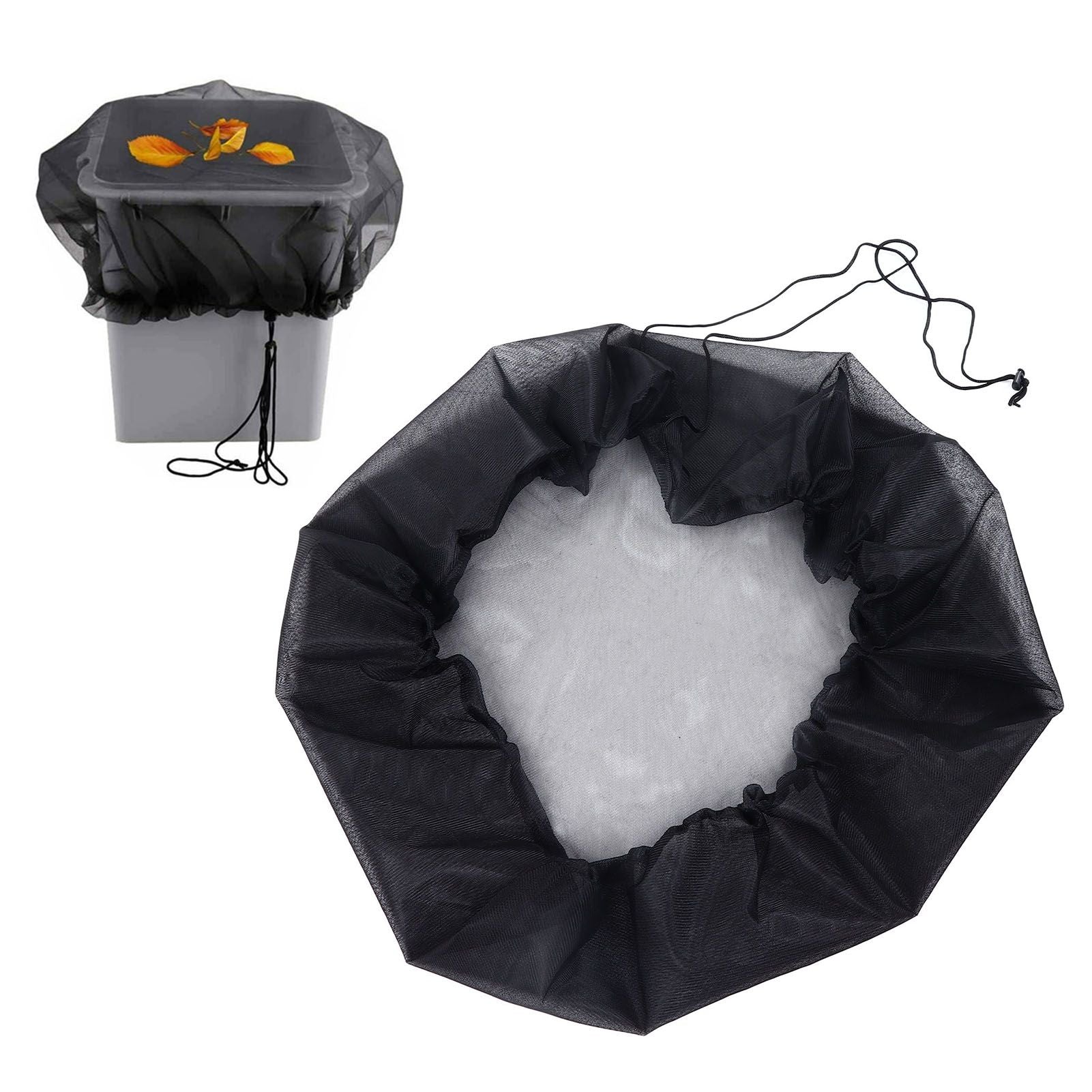 Rain Barrel Mesh Cover Outdoor Water Collection Bucket Protector Screen Netting for Garden V1294-YM0523-3117210255411