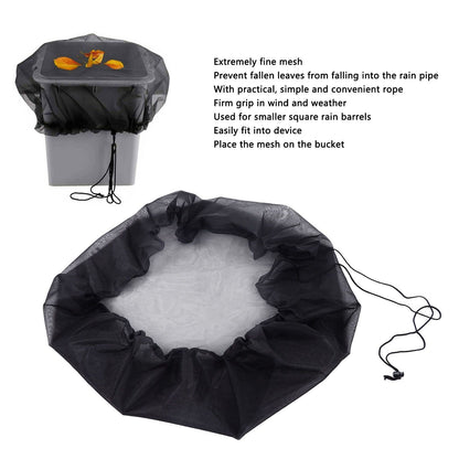 Rain Barrel Mesh Cover Outdoor Water Collection Bucket Protector Screen Netting for Garden V1294-YM0523-3117210255411