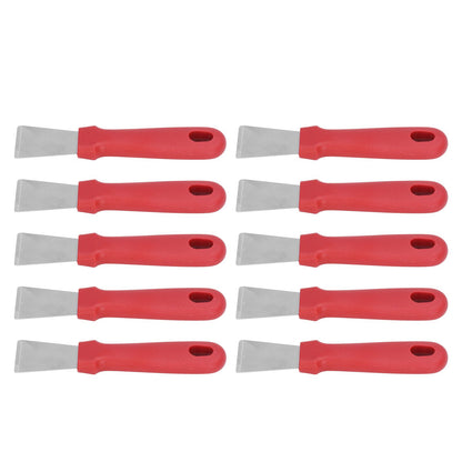 10Pcs Putty Knife Sturdy Durable Stainless Steel Ergonomic Design Nonslip Handle Wide Application Bench V1294-YM0523-3117210255611