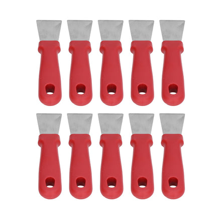 10Pcs Putty Knife Sturdy Durable Stainless Steel Ergonomic Design Nonslip Handle Wide Application Bench V1294-YM0523-3117210255611