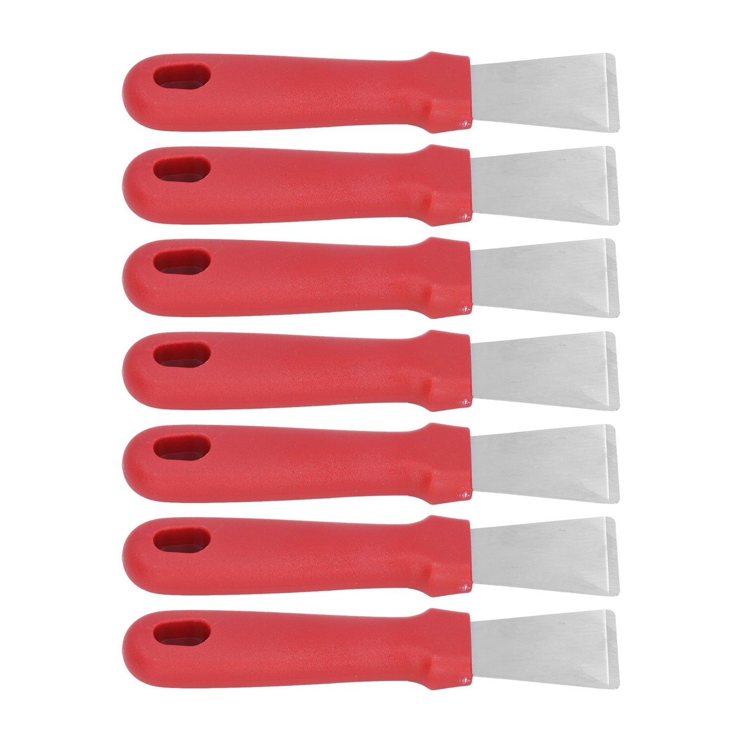 10Pcs Putty Knife Sturdy Durable Stainless Steel Ergonomic Design Nonslip Handle Wide Application Bench V1294-YM0523-3117210255611