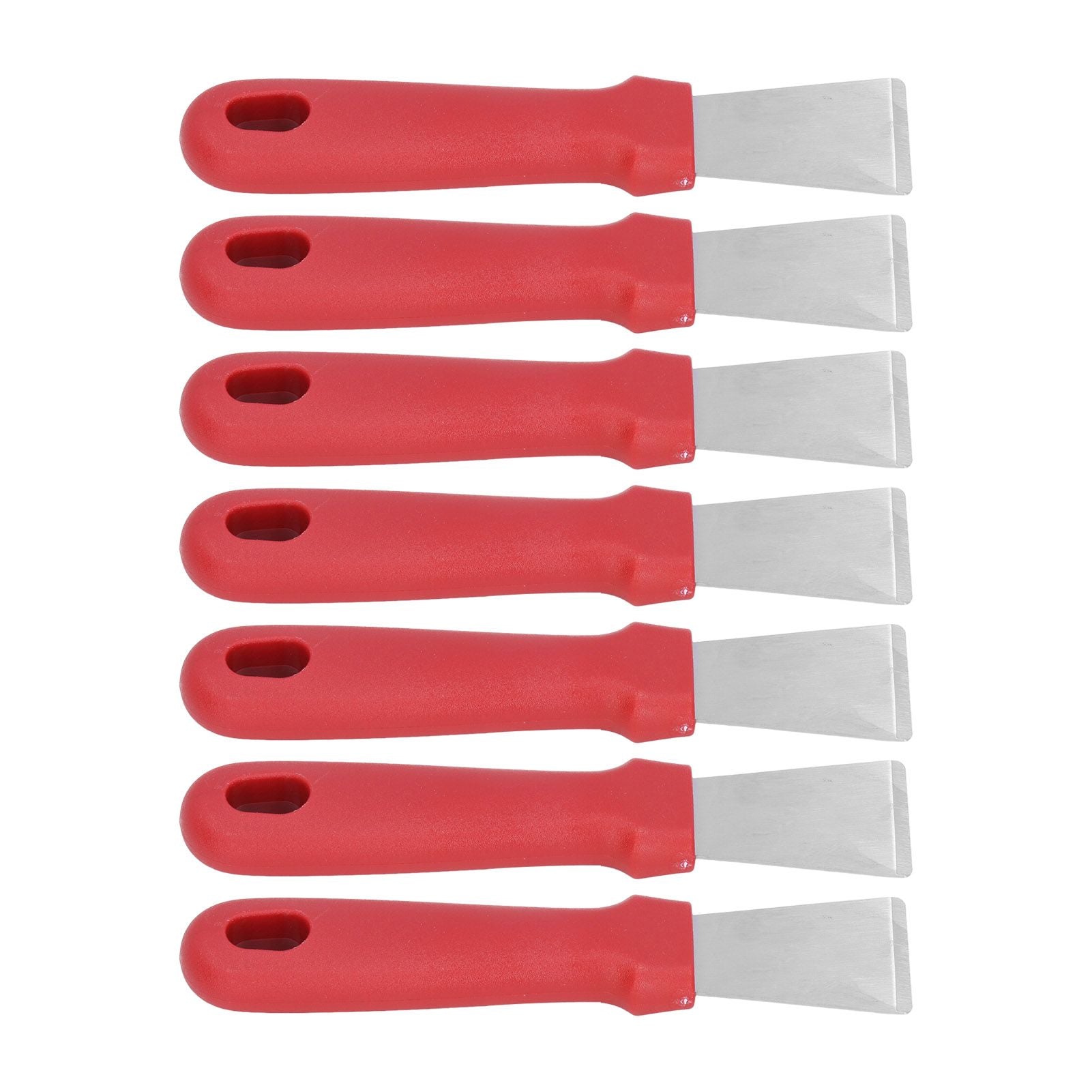 10Pcs Putty Knife Sturdy Durable Stainless Steel Ergonomic Design Nonslip Handle Wide Application Bench V1294-YM0523-3117210255611