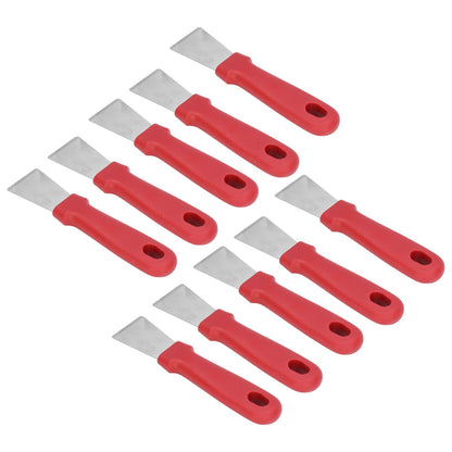 10Pcs Putty Knife Sturdy Durable Stainless Steel Ergonomic Design Nonslip Handle Wide Application Bench V1294-YM0523-3117210255611