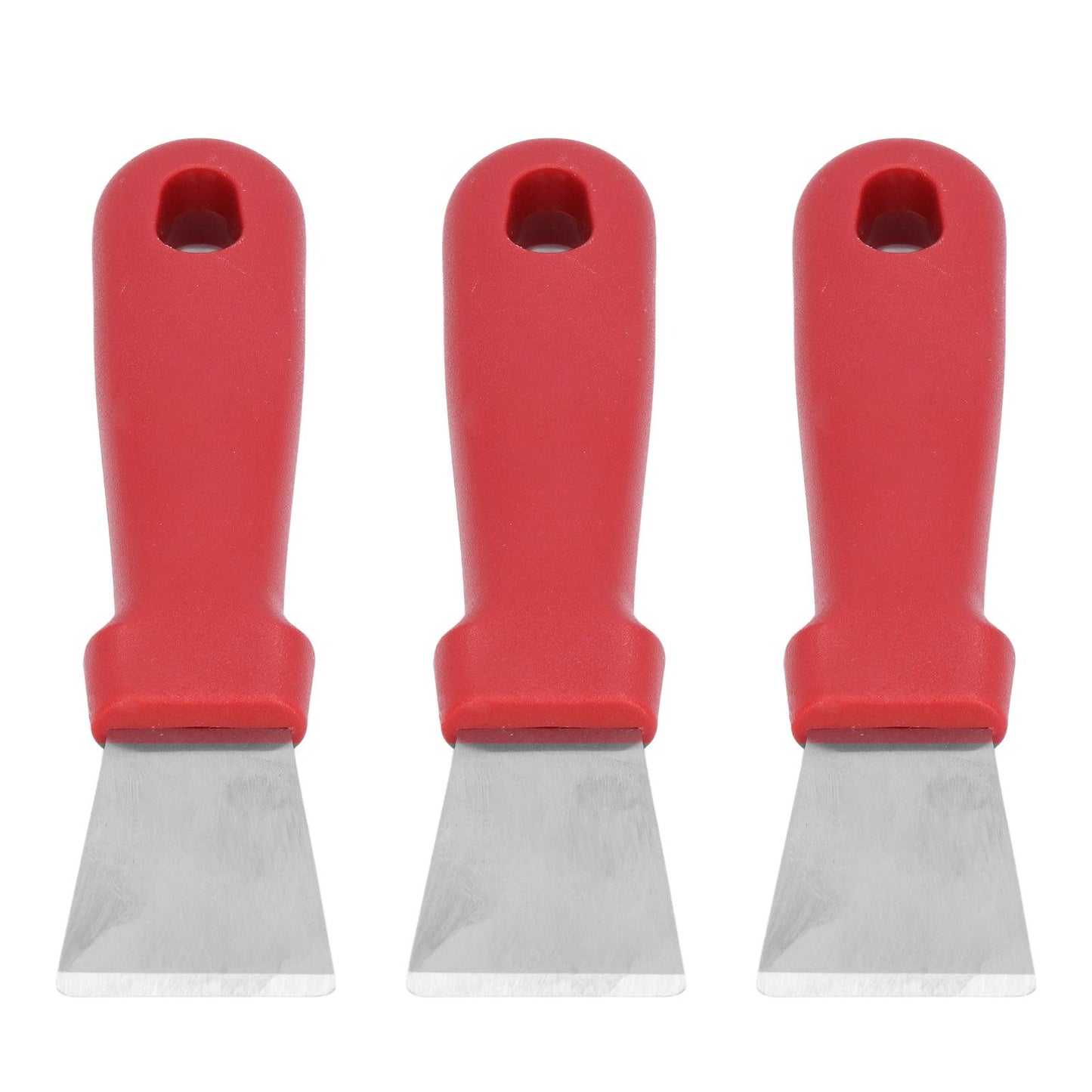 10Pcs Putty Knife Sturdy Durable Stainless Steel Ergonomic Design Nonslip Handle Wide Application Bench V1294-YM0523-3117210255611
