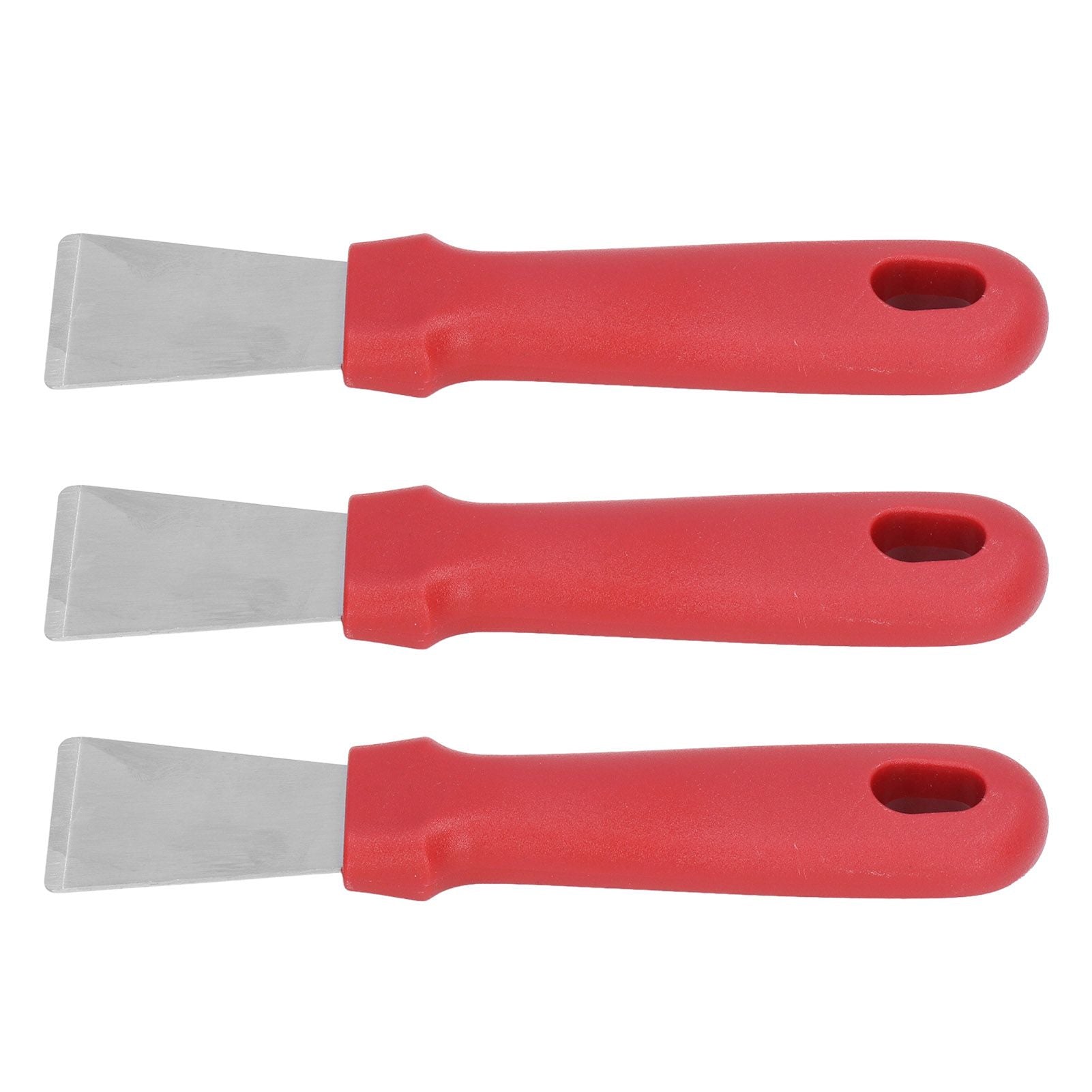 10Pcs Putty Knife Sturdy Durable Stainless Steel Ergonomic Design Nonslip Handle Wide Application Bench V1294-YM0523-3117210255611