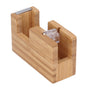 Desktop Tape Dispenser Bamboo Wood Tape Cutter Holder Adhesive Roll Base Stationery Tool V1294-YM0523-3117210255811