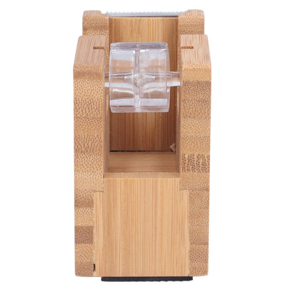 Desktop Tape Dispenser Bamboo Wood Tape Cutter Holder Adhesive Roll Base Stationery Tool V1294-YM0523-3117210255811