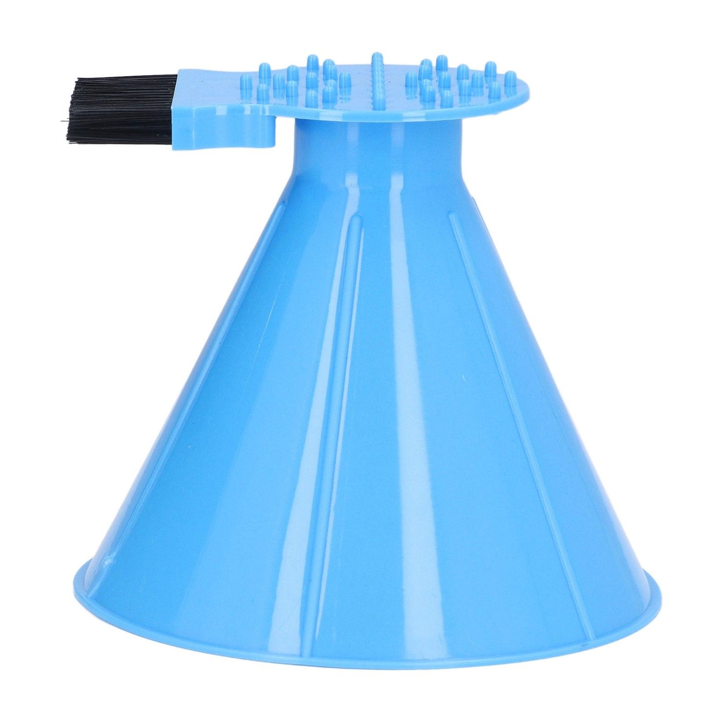Ice Scraper Plastic Cone Multi Functional Funnel Snow Remover with Brush for Car Windshield V1294-YM0523-3117220000711