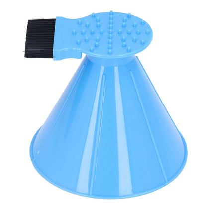 Ice Scraper Plastic Cone Multi Functional Funnel Snow Remover with Brush for Car Windshield V1294-YM0523-3117220000711