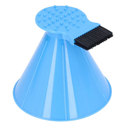 Ice Scraper Plastic Cone Multi Functional Funnel Snow Remover with Brush for Car Windshield V1294-YM0523-3117220000711