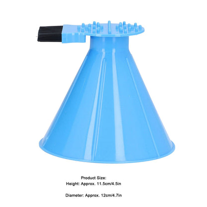 Ice Scraper Plastic Cone Multi Functional Funnel Snow Remover with Brush for Car Windshield V1294-YM0523-3117220000711