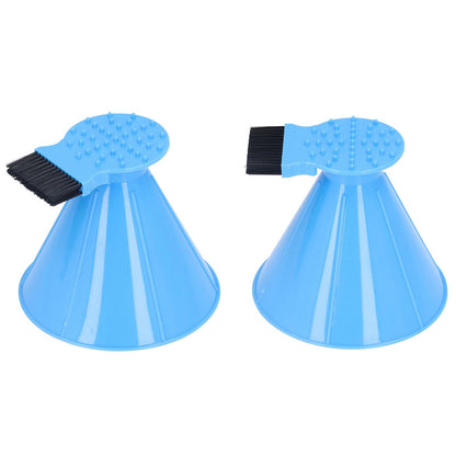 Ice Scraper Plastic Cone Multi Functional Funnel Snow Remover with Brush for Car Windshield V1294-YM0523-3117220000711