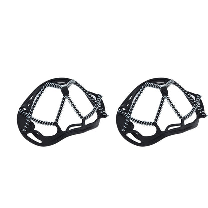2Pcs Walk Traction Cleats Prevent Slipping High Tension Spring Crampons for Hiking Jogging Hunting V1294-YM0523-3117220000911