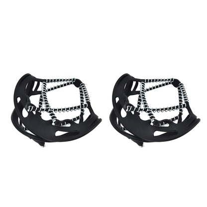 2Pcs Walk Traction Cleats Prevent Slipping High Tension Spring Crampons for Hiking Jogging Hunting V1294-YM0523-3117220000911