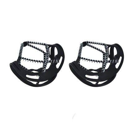 2Pcs Walk Traction Cleats Prevent Slipping High Tension Spring Crampons for Hiking Jogging Hunting V1294-YM0523-3117220000911