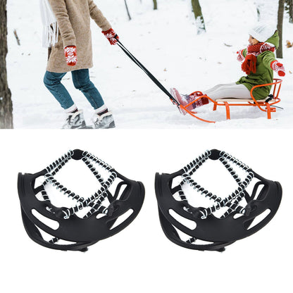 2Pcs Walk Traction Cleats Prevent Slipping High Tension Spring Crampons for Hiking Jogging Hunting V1294-YM0523-3117220000911