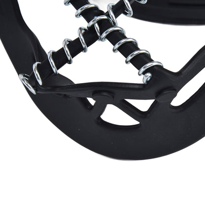 2Pcs Walk Traction Cleats Prevent Slipping High Tension Spring Crampons for Hiking Jogging Hunting V1294-YM0523-3117220000911