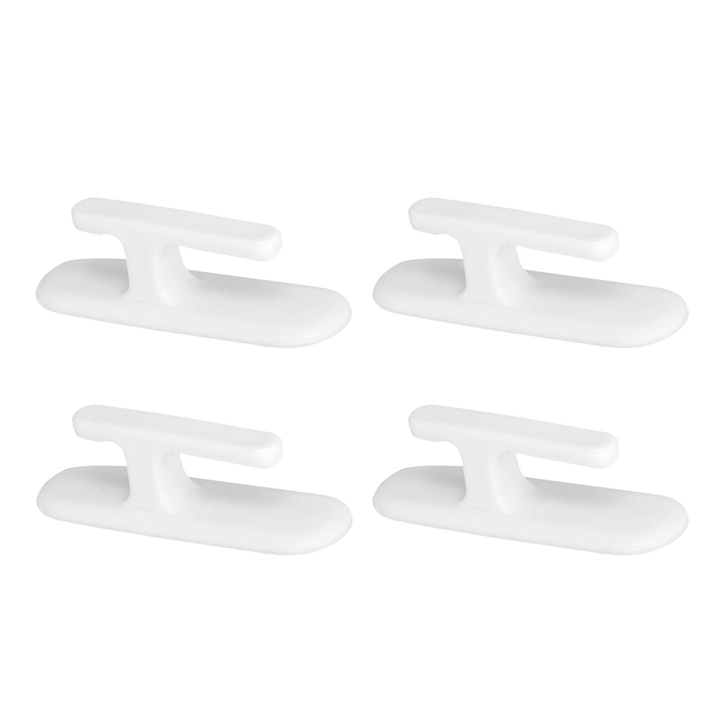 8Pcs Wall Self Adhesive Curtain Hooks White Reusable Plastic Curtain Buckles with Wall Hook for Apartment V1294-YM0523-3117220001011
