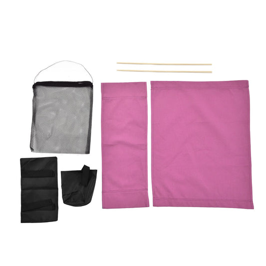 Director Chair Cover Replacement with Storage Bag Canvas Seat Chair Protective Cover for HouseholdRose Red V1294-YM0523-3117220001613