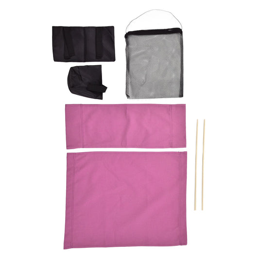 Director Chair Cover Replacement with Storage Bag Canvas Seat Chair Protective Cover for HouseholdRose Red V1294-YM0523-3117220001613