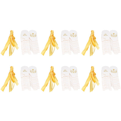 50pcs Party Favor Boxes Paper Material Mi Bautizo Pattern Equipped Gold Ribbon White Wedding Gift Boxes for V1294-YM0523-3117220001811