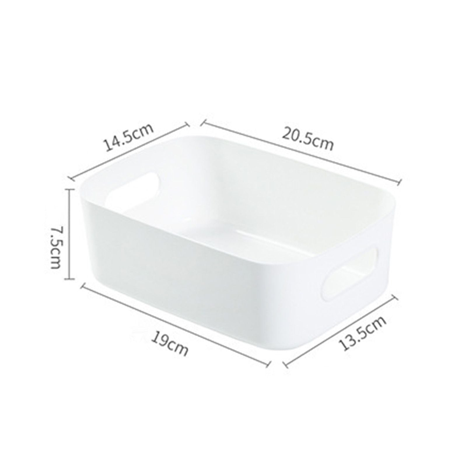 Desktop Storage Basket PP Cosmetic Storages Box Desktops Sundries Organizer with Handle for HouseholdSmall V1294-YM0523-3117220001911