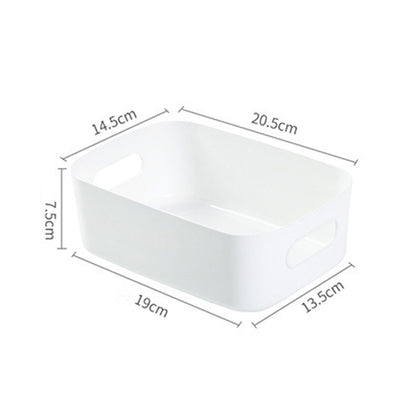 Desktop Storage Basket PP Cosmetic Storages Box Desktops Sundries Organizer with Handle for HouseholdSmall V1294-YM0523-3117220001911