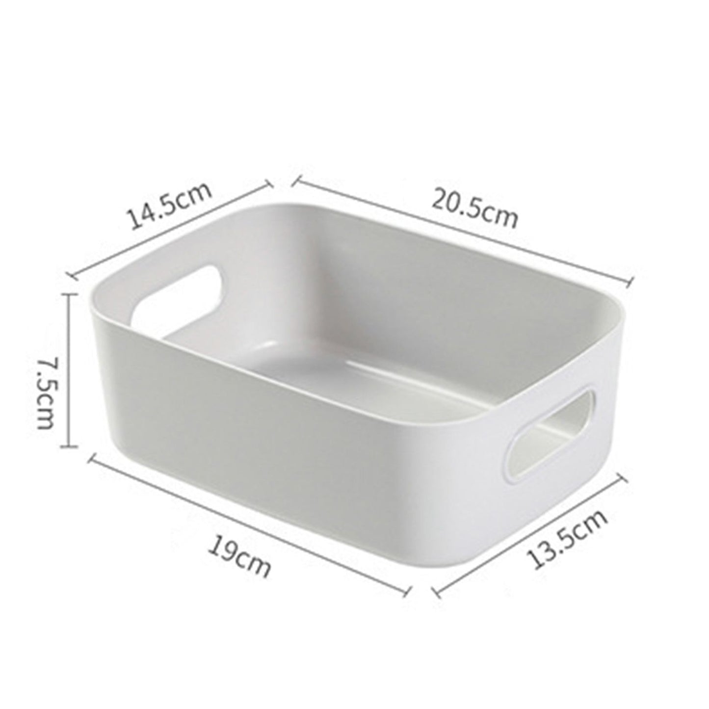 Desktop Storage Basket PP Cosmetic Storages Box Desktops Sundries Organizer with Handle for HouseholdSmall V1294-YM0523-3117220001912