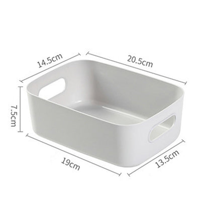 Desktop Storage Basket PP Cosmetic Storages Box Desktops Sundries Organizer with Handle for HouseholdSmall V1294-YM0523-3117220001912