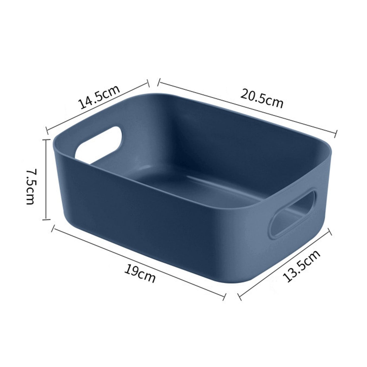 Desktop Storage Basket PP Cosmetic Storages Box Desktops Sundries Organizer with Handle for HouseholdSmall V1294-YM0523-3117220001914