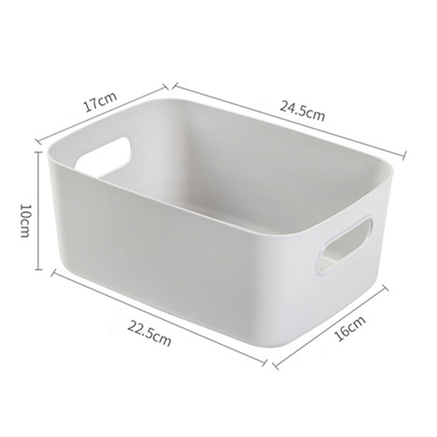 Desktop Storage Basket PP Cosmetic Storages Box Desktops Sundries Organizer with Handle for HouseholdMedium V1294-YM0523-3117220001915