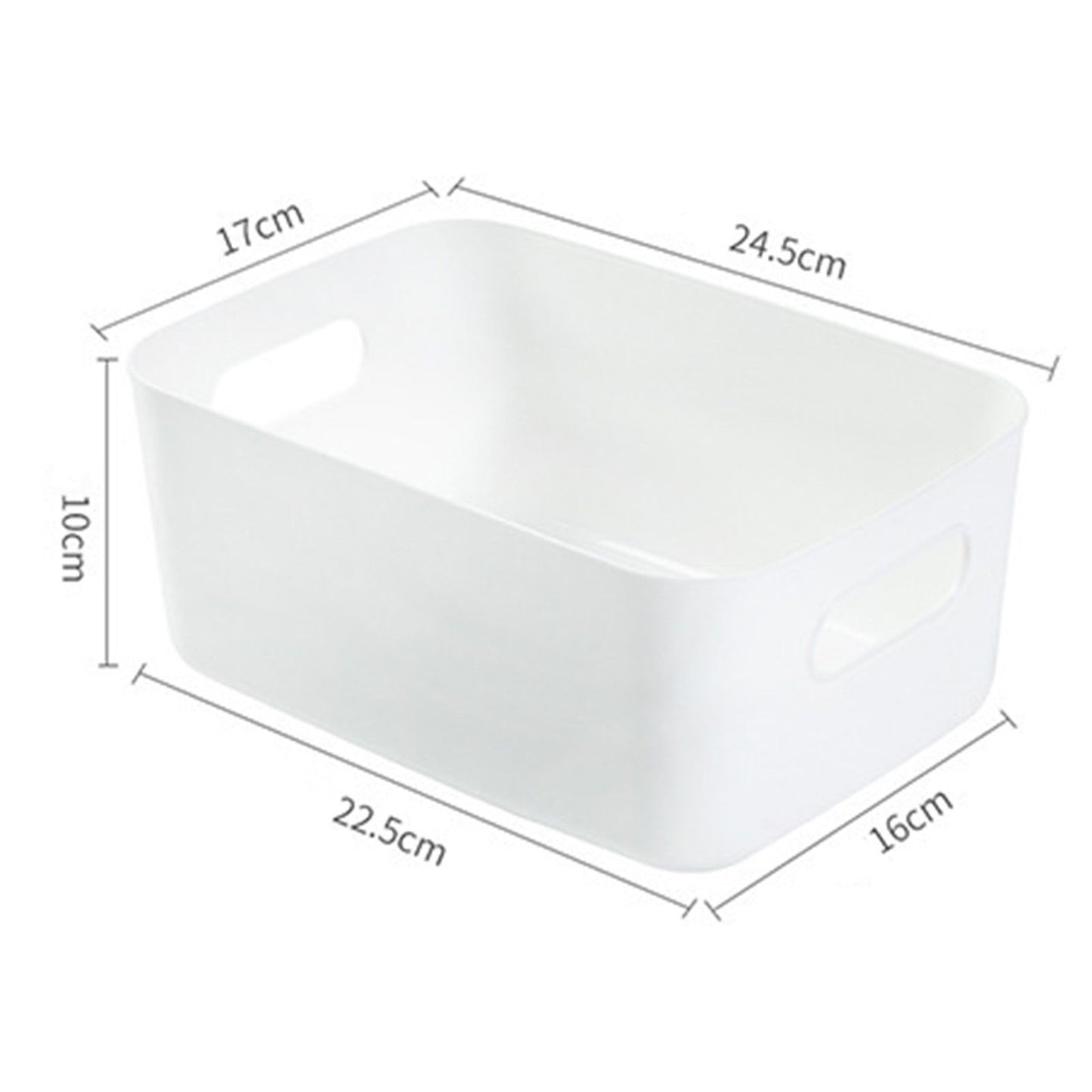 Desktop Storage Basket PP Cosmetic Storages Box Desktops Sundries Organizer with Handle for HouseholdMedium V1294-YM0523-3117220001918