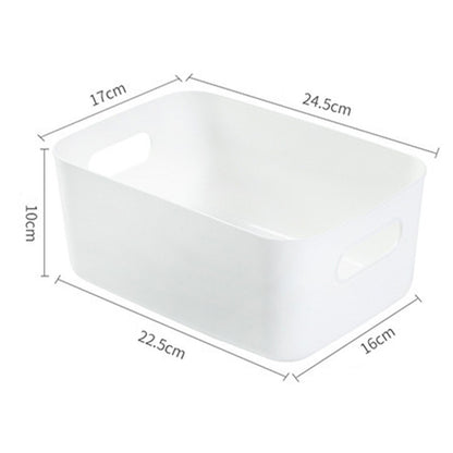 Desktop Storage Basket PP Cosmetic Storages Box Desktops Sundries Organizer with Handle for HouseholdMedium V1294-YM0523-3117220001918