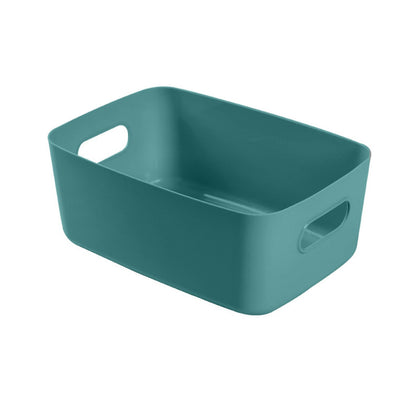 Desktop Storage Basket PP Cosmetic Storages Box Desktops Sundries Organizer with Handle for HouseholdLarge V1294-YM0523-3117220001919