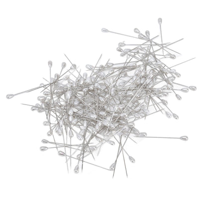 200pcs Teardrop Pearl Head Pins Pearlized Ball Head Pins for Sewing Craft Wedding Decorations V1294-YM0523-3117220002711