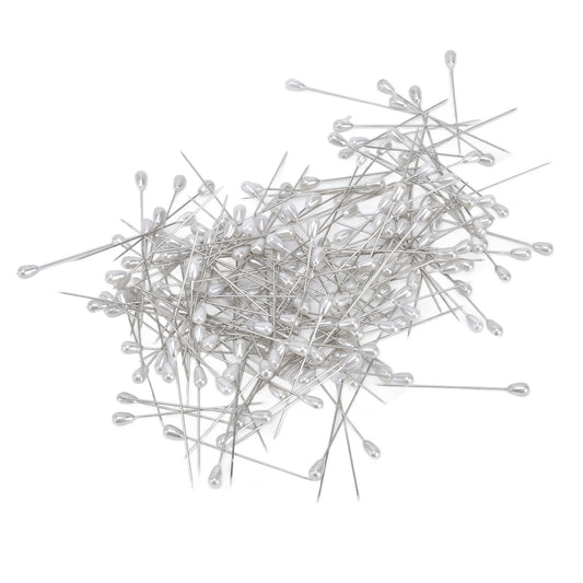 200pcs Teardrop Pearl Head Pins Pearlized Ball Head Pins for Sewing Craft Wedding Decorations V1294-YM0523-3117220002711