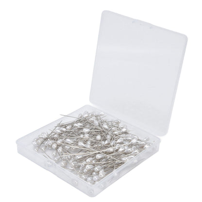 200pcs Teardrop Pearl Head Pins Pearlized Ball Head Pins for Sewing Craft Wedding Decorations V1294-YM0523-3117220002711