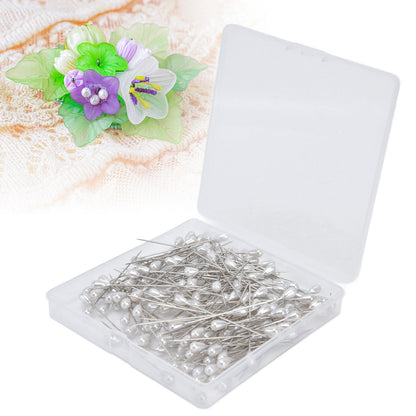 200pcs Teardrop Pearl Head Pins Pearlized Ball Head Pins for Sewing Craft Wedding Decorations V1294-YM0523-3117220002711