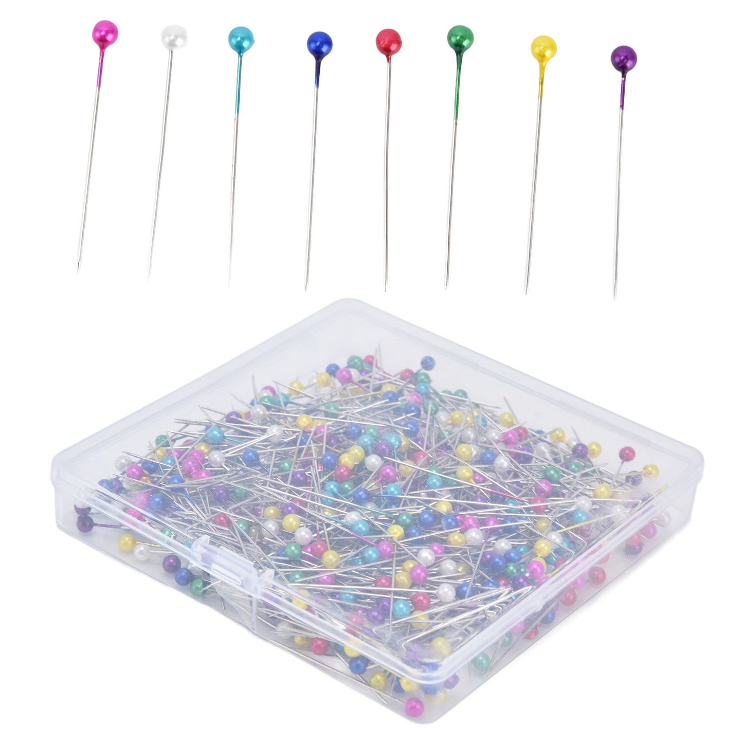 600Pcs Sewing Pins 38mm Long Different Colors Wide Application Durable Straight Pins for Clothing Handiwork V1294-YM0523-3117220002911